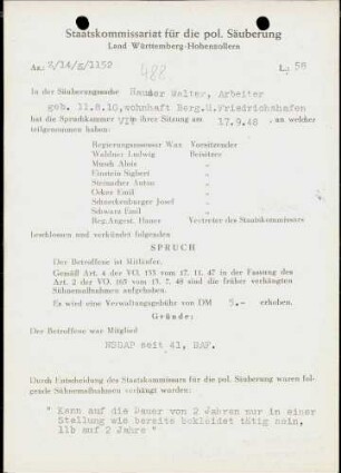 Hauser, Walter
