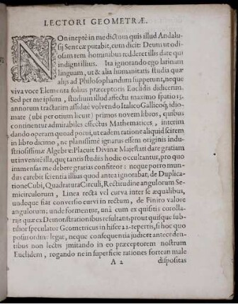 Lecotri Geometrae. Repertum Primum - Ultimum Repertum.