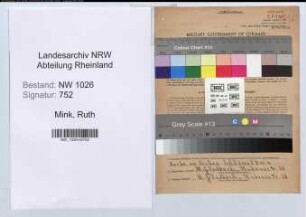 Entnazifizierung Ruth Mink , geb. 26.10.1922 (Krankenschwester)
