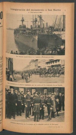 Inauguración del monumento á San Martín en Boulogne-sur-Mer - [Ilustración]
