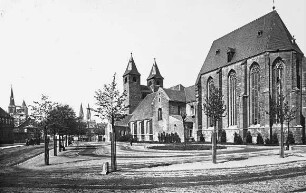 Halberstadt, Paulskirche, Chor, von Südosten, 1945 zerstört, 1970 abgetragen