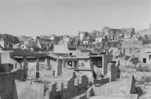 Blick über die Ruinen der antiken Stadt Herculaneum