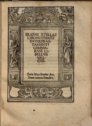 Interpraetamenti Gemmarum libellus unicus