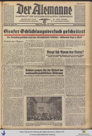 18.04.1936 (Samstag-Morgenausgabe)
