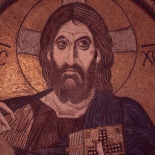 Dafní. Pantokrator. Kuppelmosaik 1080