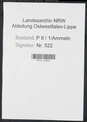 Sterberegister Standesamt Ammeln