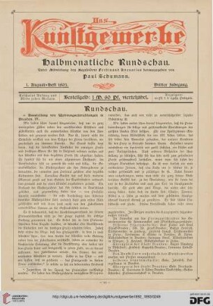 1. August-Heft 1893
