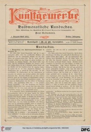 1. August-Heft 1893