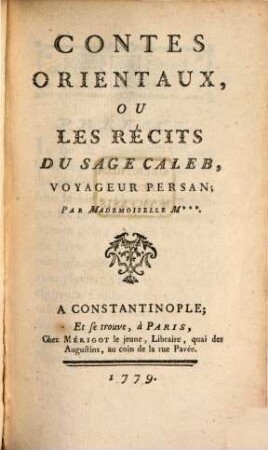 Contes orientaux