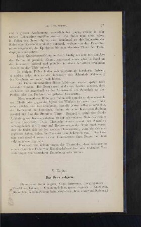 V. Kapitel. Das Genu valgum.