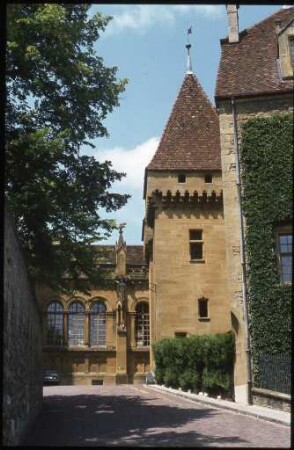 Detailansicht des Schlosses Neuchâtel