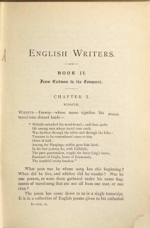 English writers : an attempt towards a history of English literature, 2