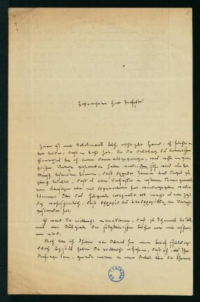 Brief vom 21. März 1863
