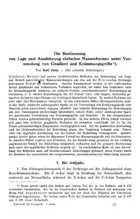 Die Bestimmung von Lage und Ausdehnung einfacher Massenformen unter Verwendung von Gradient und Krümmungsgröße