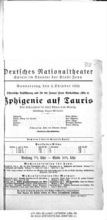 Iphigenie auf Tauris