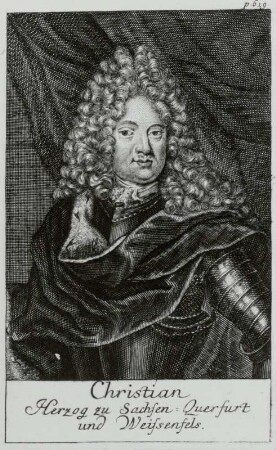 Bildnis Christian, Herzog zu Sachsen- (Querfurt)-Weißenfels