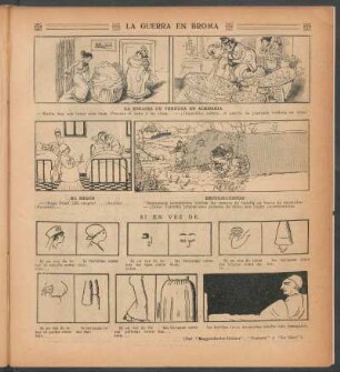 La guerra en broma - [Viñetas cómicas, cómic]
