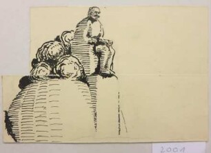 [Bismarckdenkmal mit Sitzstatue]