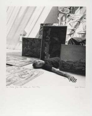 Der Malers José del Valle, in Paris 1952