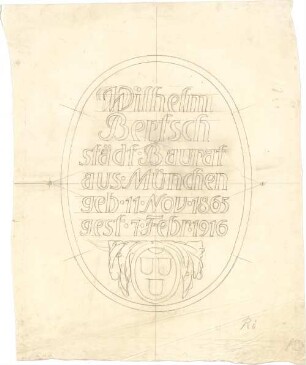 Pfann, Paul; Grabmal Bertsch - Grabinschrift (Ansicht)