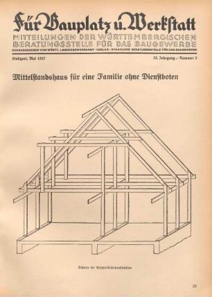 Mittelstandshaus für eine Familie ohne Dienstboten