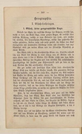 III. Teil. Geographie