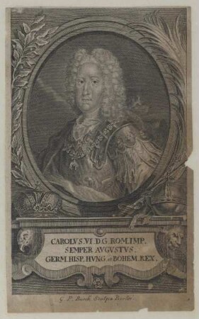 Bildnis des Kaisers Carolus VI.