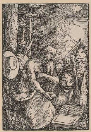 Der heilige Hieronymus kniend