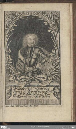 Fridrich Ludwig Hertzog zu Würtenberg und Teck Graff zu Mömpelgard, Herr zu Heydenheim etc. Erb-Printz