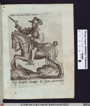 Nobilis Germani habitus equestris.