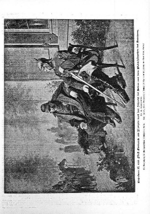 Napoleon III. und Fürst Bismarck am Morgen nach der Schlacht bei Sedan vor dem Weberhäuschen bei Donchery
