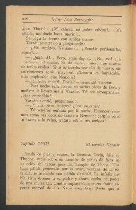 Capítulo XVIII - El terrible Xarator