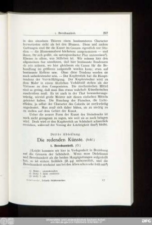 Dritte Abteilung. Die redenden Künste.