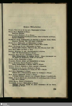 Unsere Mitarbeiter