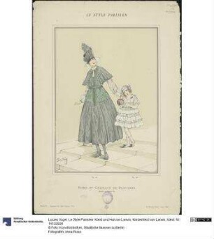 Le Style Parisien: Kleid und Hut von Lanvin, Kinderkleid von Lanvin