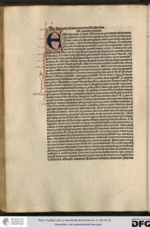 De Alchoran et quod deus verus non sit autor eius. Capitulum primum.