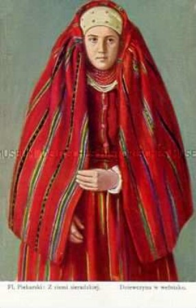 Polnische Frau in Tracht