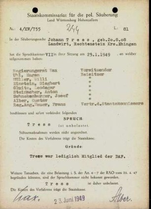 Tress, Johann