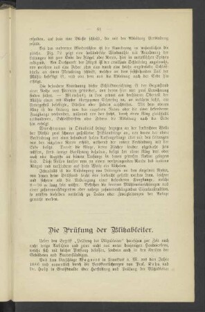 Die Prüfung der Blitzableiter.