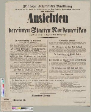 Ansichten der vereinten Staaten Nordamerikas