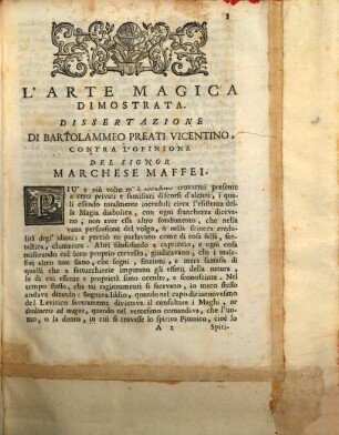 L' Arte magica dimostrata