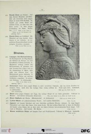 Diverses (Nr. 405-428)
