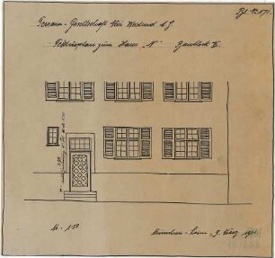 Fischer, Theodor; München - Laim; Wohnsiedlung Terraingesellschaft Neu-Westend - Baublock II Haus 'N' (Detail)