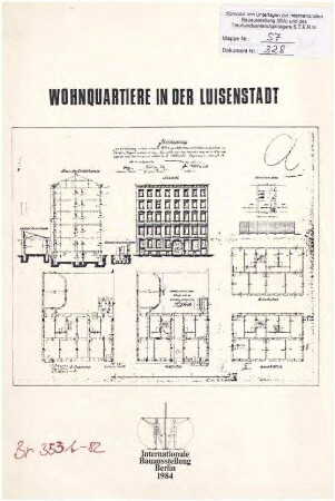 Studie: Wohnquartiere in der Luisenstadt (Heinrichplatz, Schlesisches Tor) im 19. Jahrhundert