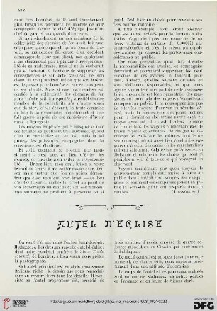 1: Autel d'église