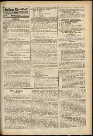 Zweite Ausgabe vom Samstag, den 27. Februar 1915.