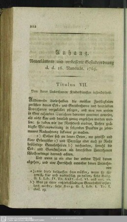Neuerläuterte und Verbesserte Gesindeordnung d. d. 16. Novembr. 1769