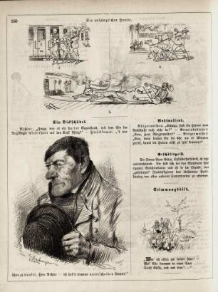 "Die anhänglichen Hunde" "Ein Dickschädel" "Stimmungsbild"