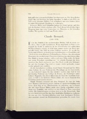 Claude Bernard. (1813-1878).