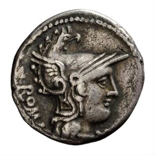 Münze, Denar, 125 v. Chr.